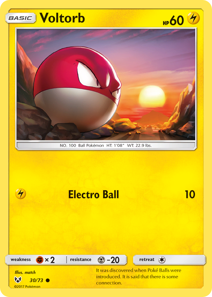 Voltorb (30/73) [Sun & Moon: Shining Legends] | Game Master's Emporium (The New GME)