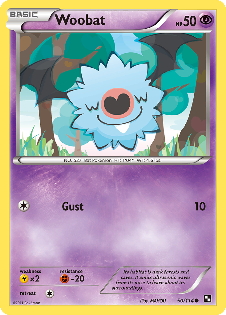 Woobat (50/114) [Black & White: Base Set] | Game Master's Emporium (The New GME)