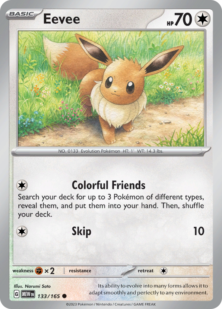 Eevee (133/165) [Scarlet & Violet: 151] | Game Master's Emporium (The New GME)