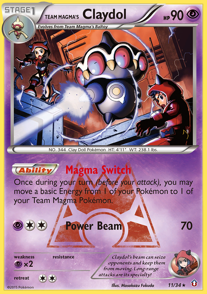 Team Magma's Claydol (11/34) [XY: Double Crisis] | Game Master's Emporium (The New GME)