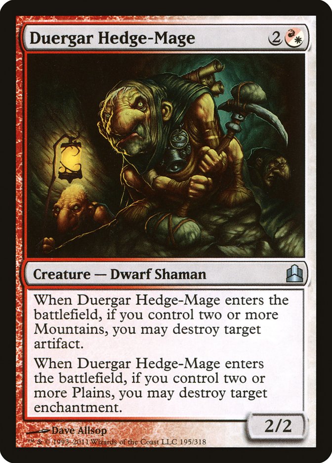 Duergar Hedge-Mage [Commander 2011] | Game Master's Emporium (The New GME)