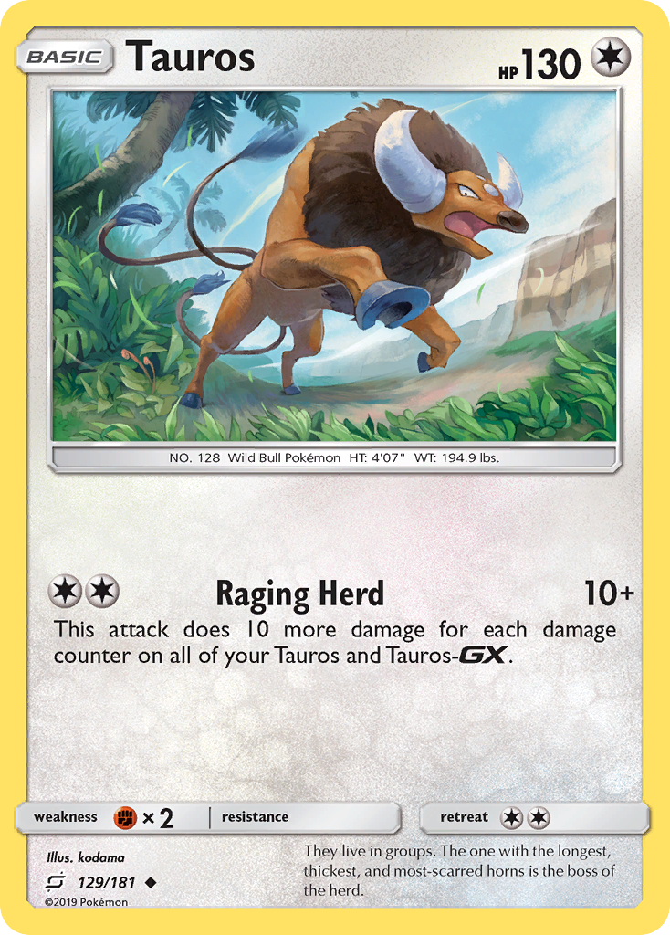 Tauros (129/181) [Sun & Moon: Team Up] | Game Master's Emporium (The New GME)