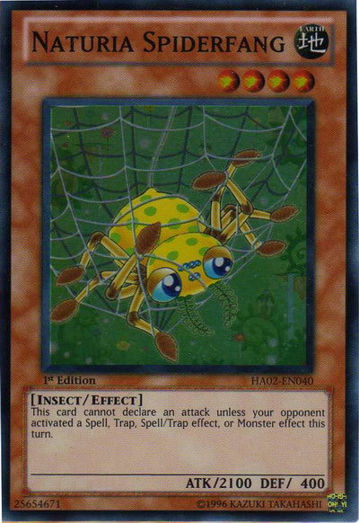 Naturia Spiderfang [HA02-EN040] Super Rare | Game Master's Emporium (The New GME)