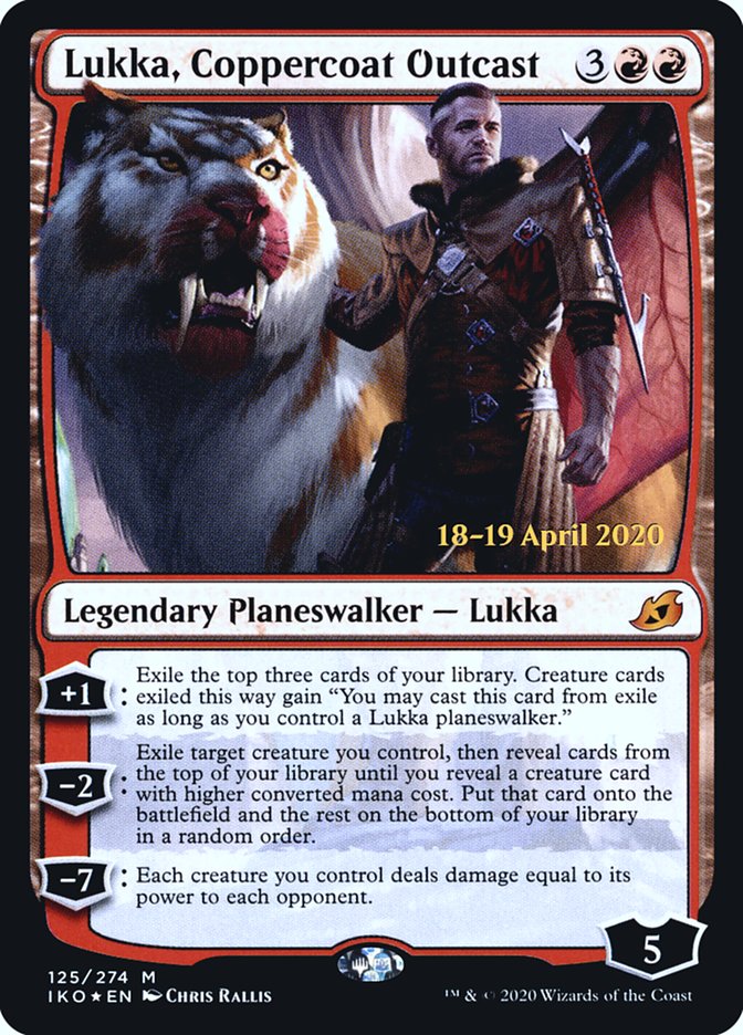 Lukka, Coppercoat Outcast [Ikoria: Lair of Behemoths Prerelease Promos] | Game Master's Emporium (The New GME)