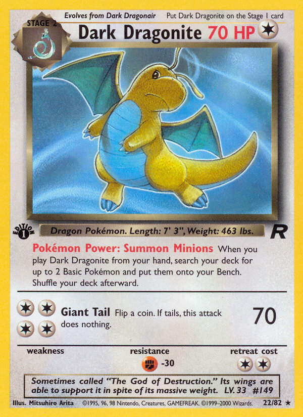 Dark Dragonite (22/82) [Team Rocket 1st Edition] | Game Master's Emporium (The New GME)