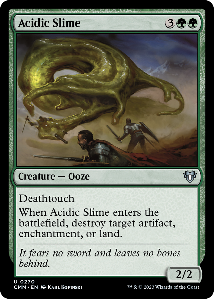Acidic Slime [Commander Masters] | Game Master's Emporium (The New GME)