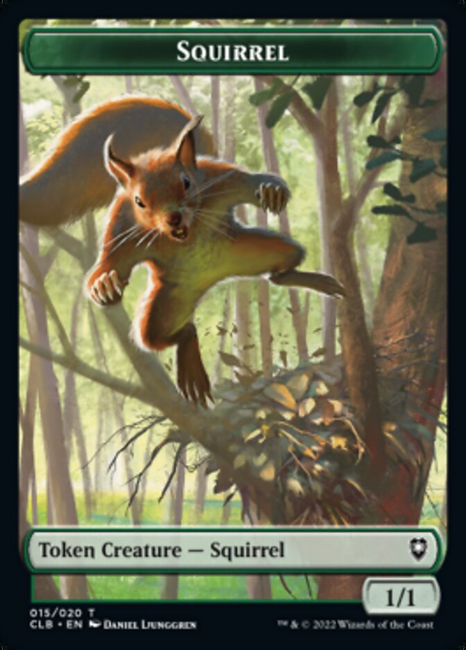 Squirrel Token [Commander Legends: Battle for Baldur's Gate Tokens] | Game Master's Emporium (The New GME)