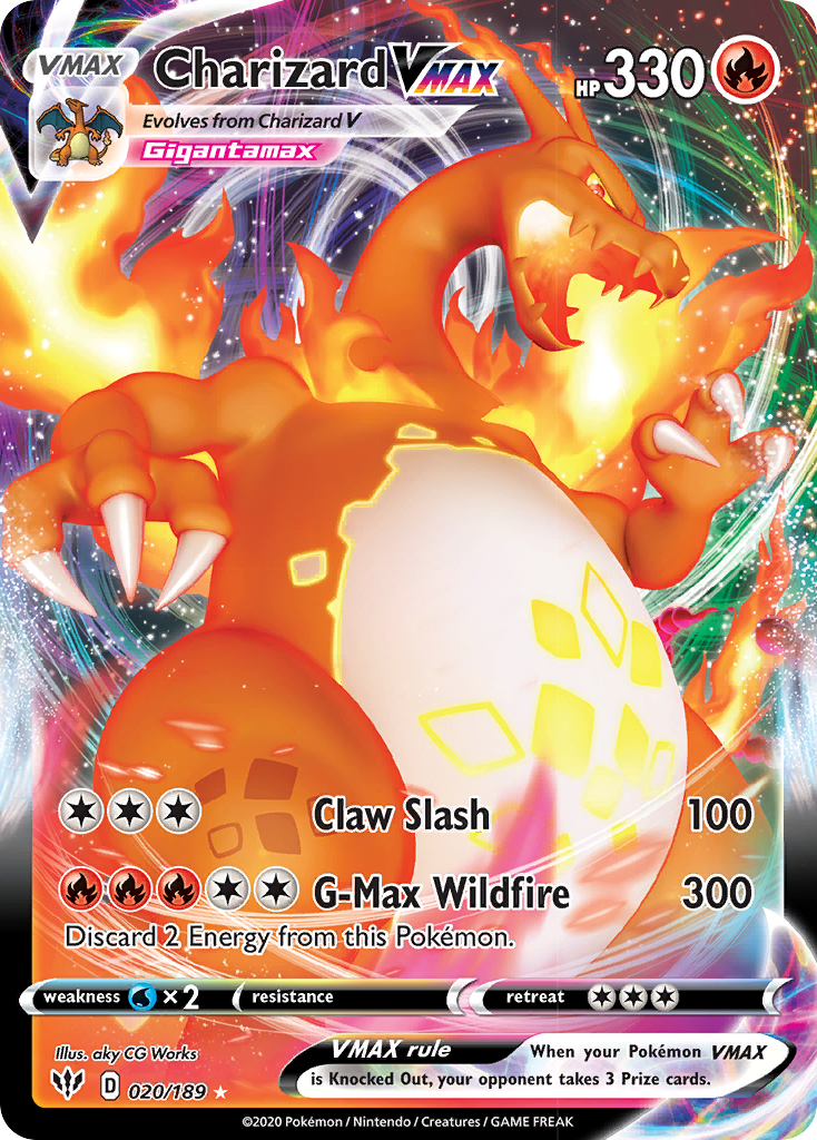 Charizard VMAX (020/189) [Sword & Shield: Darkness Ablaze] | Game Master's Emporium (The New GME)