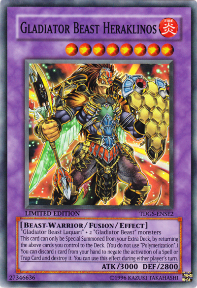 Gladiator Beast Heraklinos [TDGS-ENSE2] Super Rare | Game Master's Emporium (The New GME)