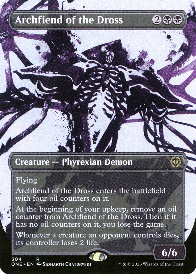 Archfiend of the Dross (Borderless Ichor) [Phyrexia: All Will Be One] | Game Master's Emporium (The New GME)