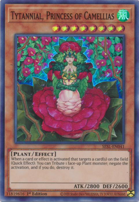 Tytannial, Princess of Camellias [SESL-EN041] Super Rare | Game Master's Emporium (The New GME)