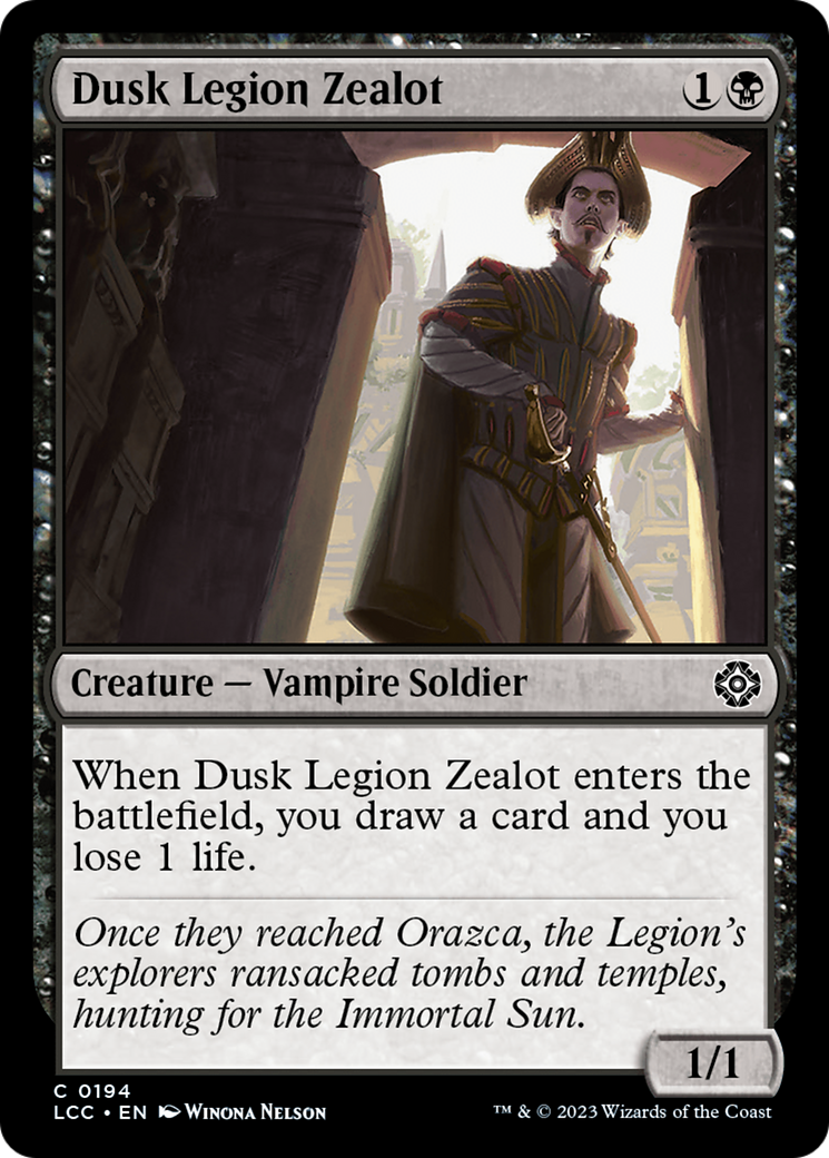 Dusk Legion Zealot [The Lost Caverns of Ixalan Commander] | Game Master's Emporium (The New GME)