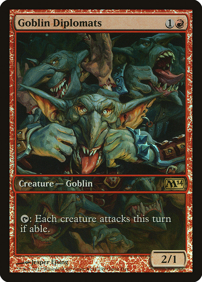 Goblin Diplomats (Game Day) [Magic 2014 Promos] | Game Master's Emporium (The New GME)