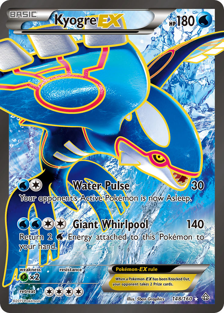 Kyogre EX (148/160) [XY: Primal Clash] | Game Master's Emporium (The New GME)