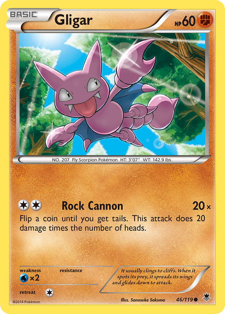 Gligar (46/119) [XY: Phantom Forces] | Game Master's Emporium (The New GME)