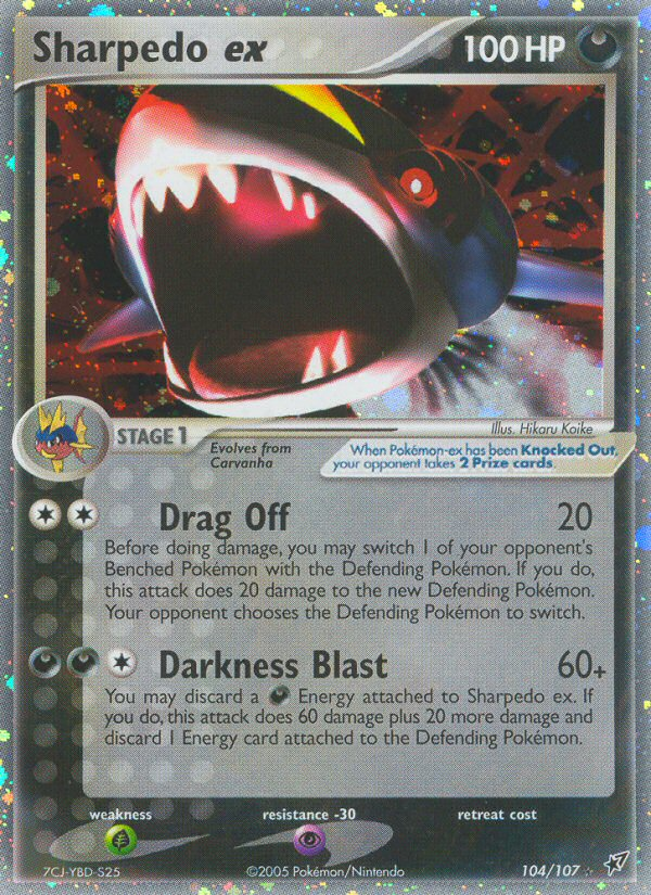 Sharpedo ex (104/107) [EX: Deoxys] | Game Master's Emporium (The New GME)