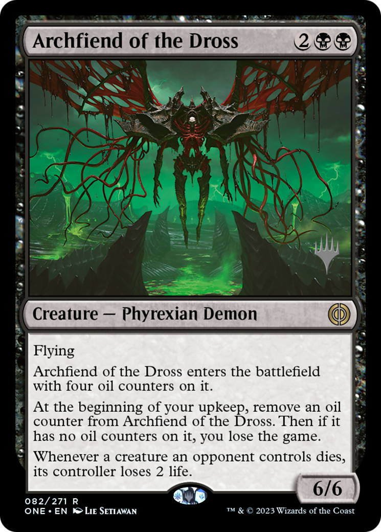 Archfiend of the Dross (Promo Pack) [Phyrexia: All Will Be One Promos] | Game Master's Emporium (The New GME)