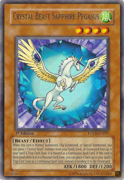 Crystal Beast Sapphire Pegasus [FOTB-EN007] Ultra Rare | Game Master's Emporium (The New GME)