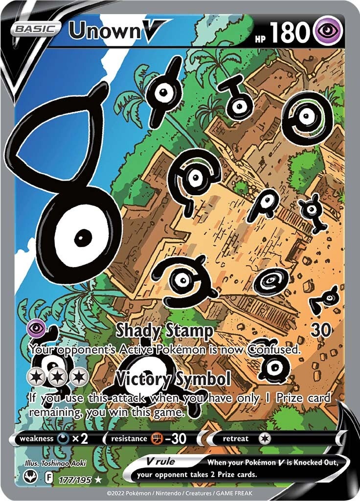 Unown V (177/195) [Sword & Shield: Silver Tempest] | Game Master's Emporium (The New GME)