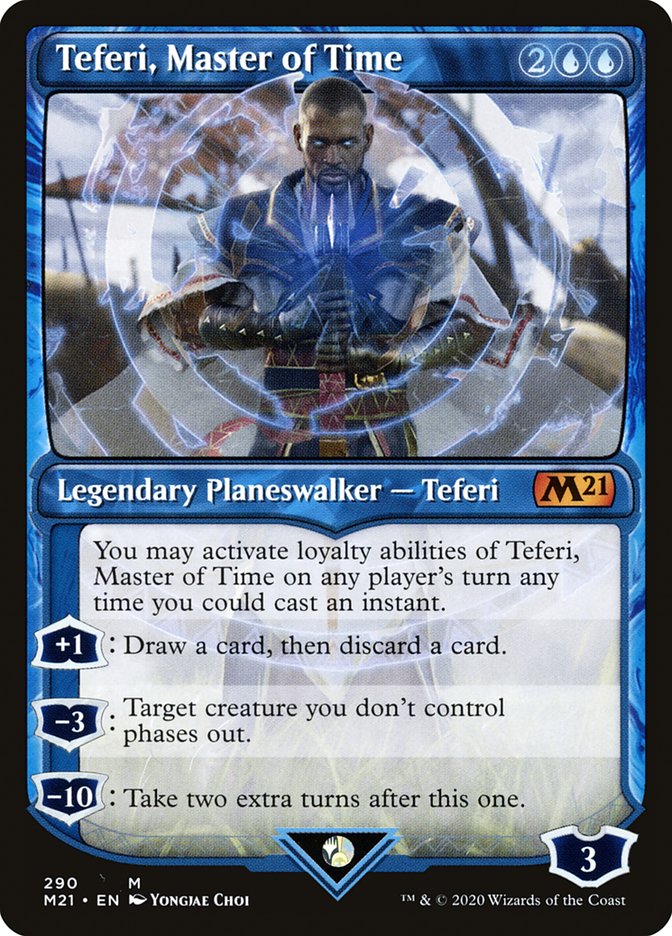 Teferi, Master of Time (Showcase) (290) [Core Set 2021] | Game Master's Emporium (The New GME)