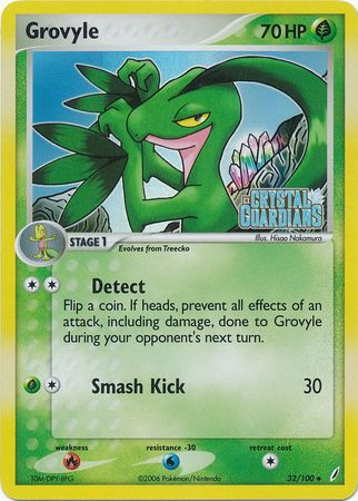 Grovyle (32/100) (Stamped) [EX: Crystal Guardians] | Game Master's Emporium (The New GME)