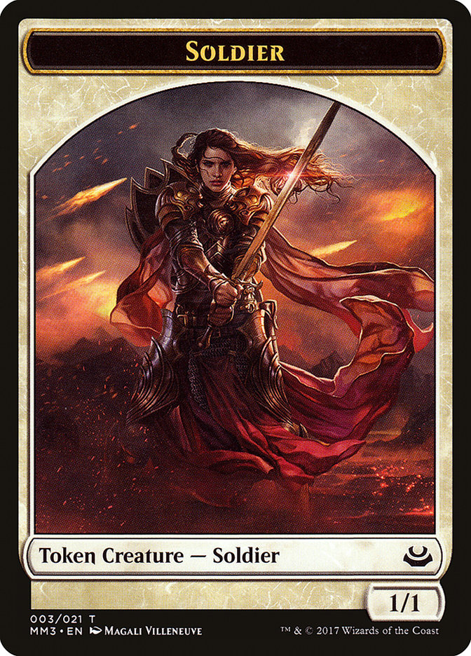 Soldier Token (003/021) [Modern Masters 2017 Tokens] | Game Master's Emporium (The New GME)