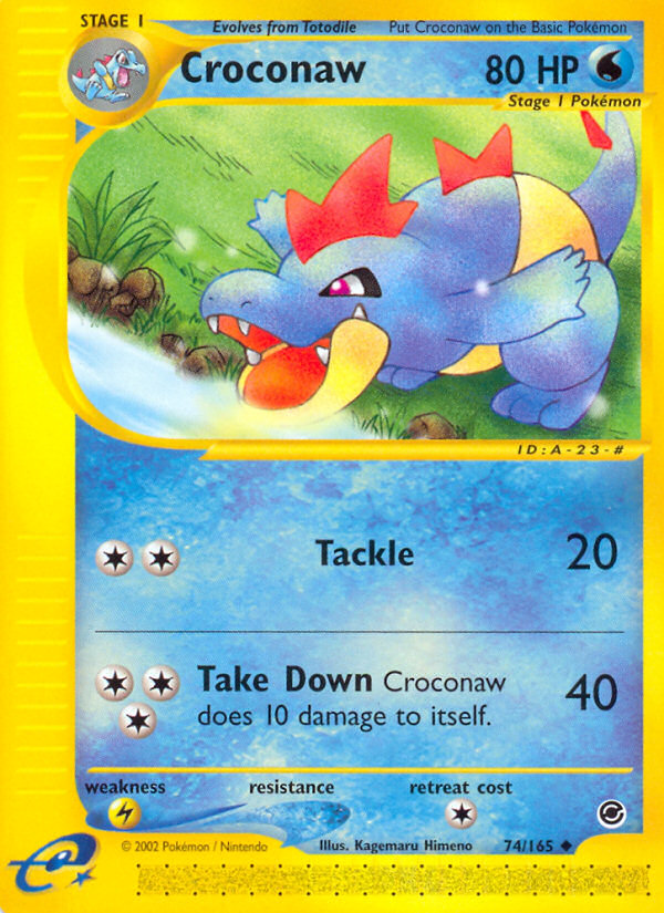 Croconaw (74/165) [Expedition: Base Set] | Game Master's Emporium (The New GME)