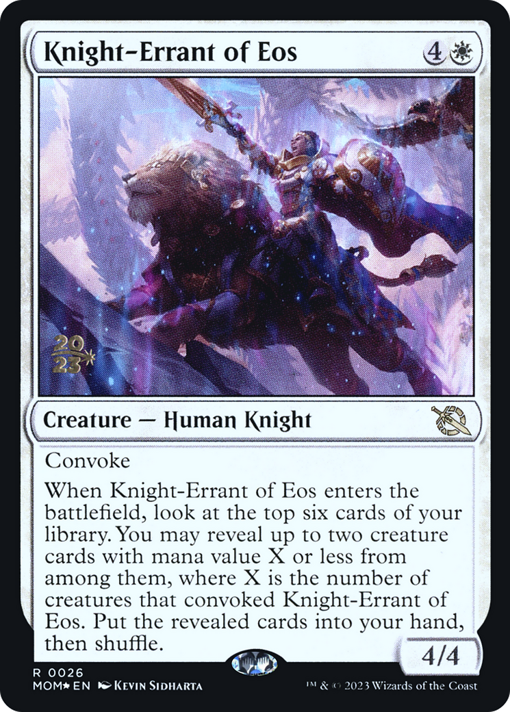 Knight-Errant of Eos [March of the Machine Prerelease Promos] | Game Master's Emporium (The New GME)