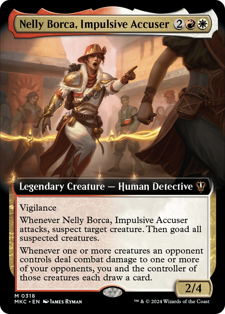 Nelly Borca, Impulsive Accuser (Extended Art) [Murders at Karlov Manor Commander] | Game Master's Emporium (The New GME)