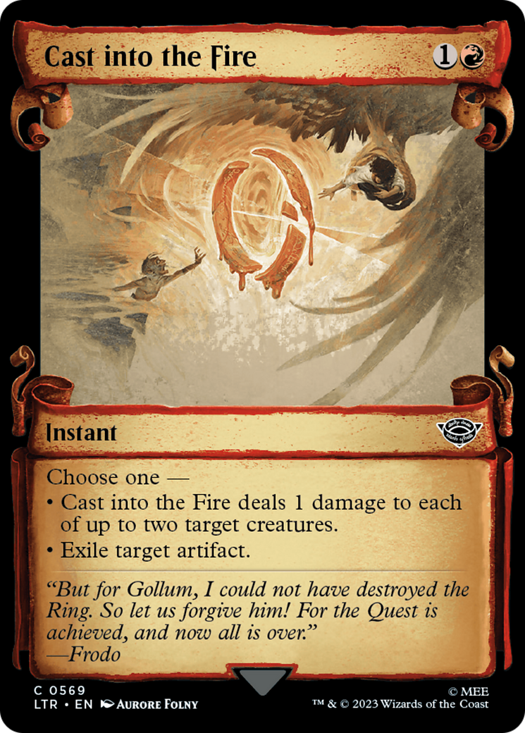 Cast into the Fire [The Lord of the Rings: Tales of Middle-Earth Showcase Scrolls] | Game Master's Emporium (The New GME)