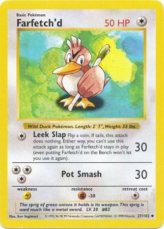 Farfetch'd (27/102) [Base Set Shadowless Unlimited] | Game Master's Emporium (The New GME)