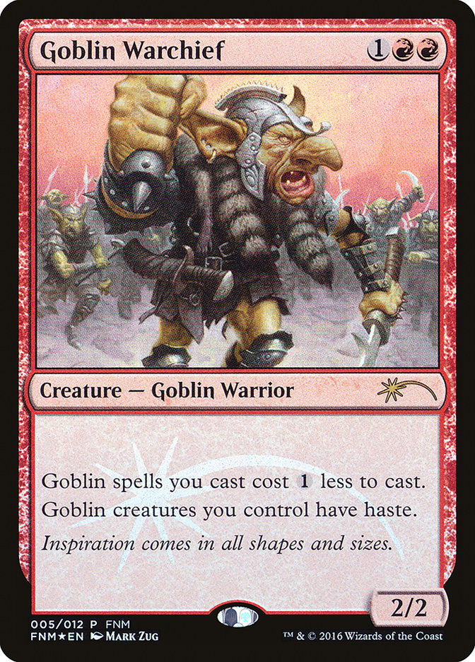 Goblin Warchief [Friday Night Magic 2016] | Game Master's Emporium (The New GME)
