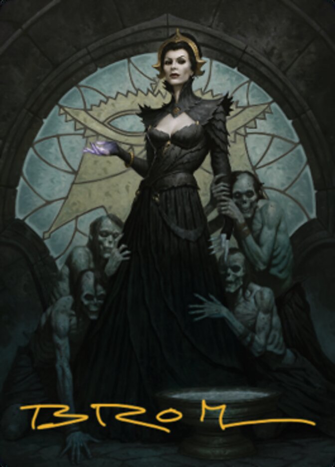 Liliana of the Veil Art Card (Gold-Stamped Signature) [Dominaria United Art Series] | Game Master's Emporium (The New GME)