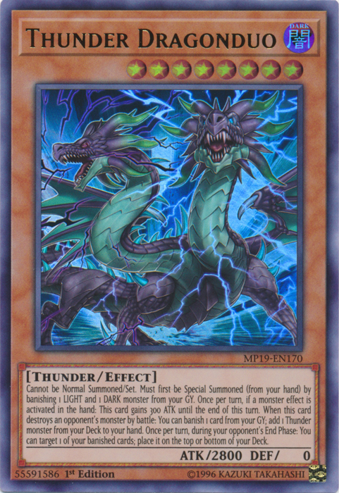 Thunder Dragonduo [MP19-EN170] Ultra Rare | Game Master's Emporium (The New GME)