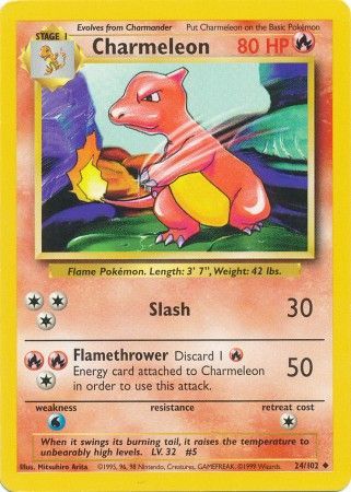 Charmeleon (24/102) [Base Set Unlimited] | Game Master's Emporium (The New GME)