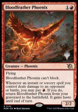 Bloodfeather Phoenix (Promo Pack) [March of the Machine Promos] | Game Master's Emporium (The New GME)