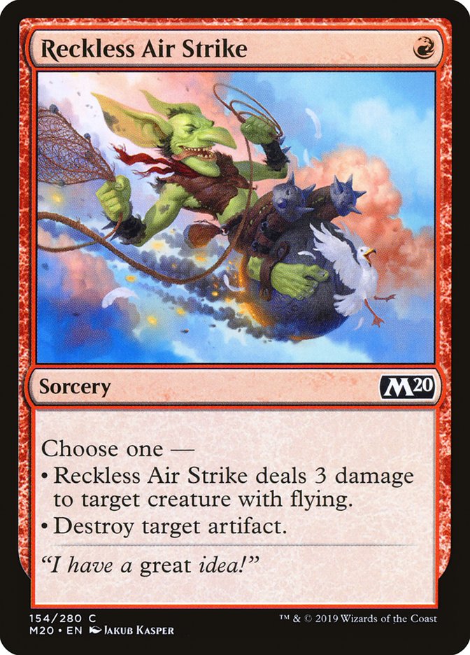 Reckless Air Strike [Core Set 2020] | Game Master's Emporium (The New GME)