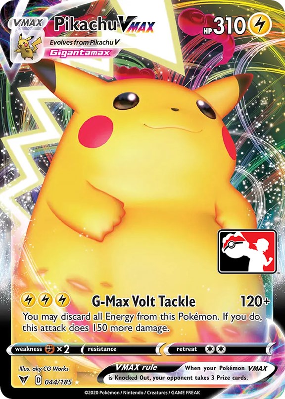 Pikachu VMAX (044/185) [Prize Pack Series One] | Game Master's Emporium (The New GME)