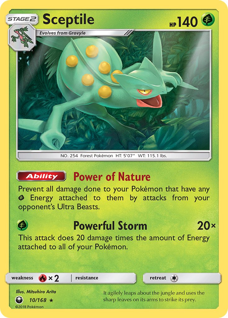 Sceptile (10/168) (Theme Deck Exclusive) [Sun & Moon: Celestial Storm] | Game Master's Emporium (The New GME)