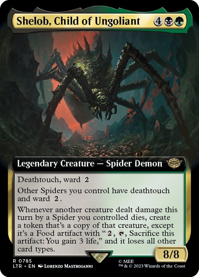 Shelob, Child of Ungoliant (Extended Art) (Surge Foil) [The Lord of the Rings: Tales of Middle-Earth] | Game Master's Emporium (The New GME)