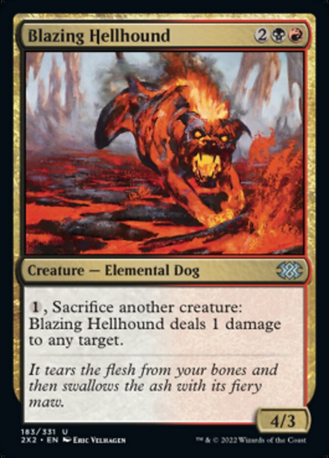 Blazing Hellhound [Double Masters 2022] | Game Master's Emporium (The New GME)