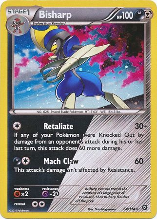 Bisharp (64/114) (Cosmos Holo) [XY: Steam Siege] | Game Master's Emporium (The New GME)