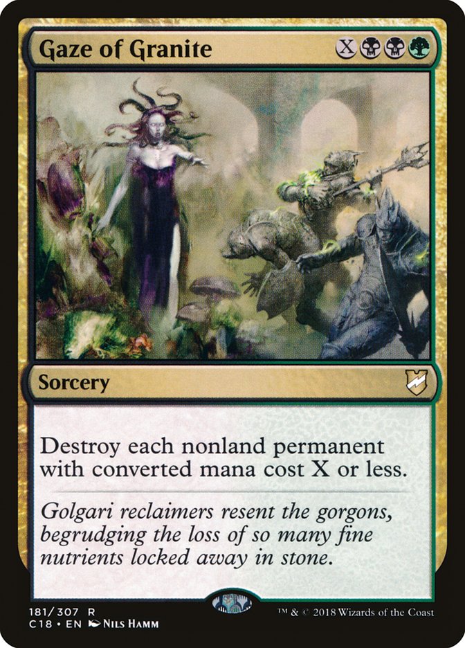 Gaze of Granite [Commander 2018] | Game Master's Emporium (The New GME)