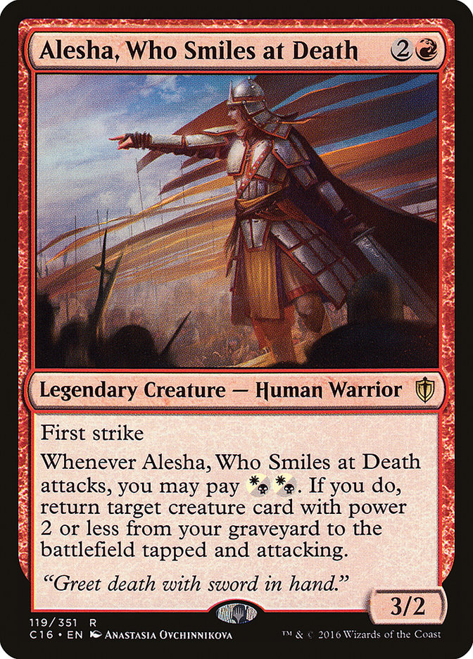 Alesha, Who Smiles at Death [Commander 2016] | Game Master's Emporium (The New GME)