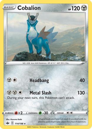 Cobalion (114/198) (Theme Deck Exclusive) [Sword & Shield: Chilling Reign] | Game Master's Emporium (The New GME)