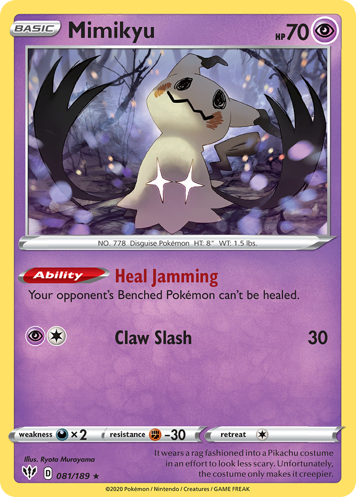 Mimikyu (081/189) [Sword & Shield: Darkness Ablaze] | Game Master's Emporium (The New GME)