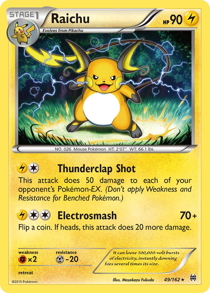 Raichu (49/162) [XY: BREAKthrough] | Game Master's Emporium (The New GME)