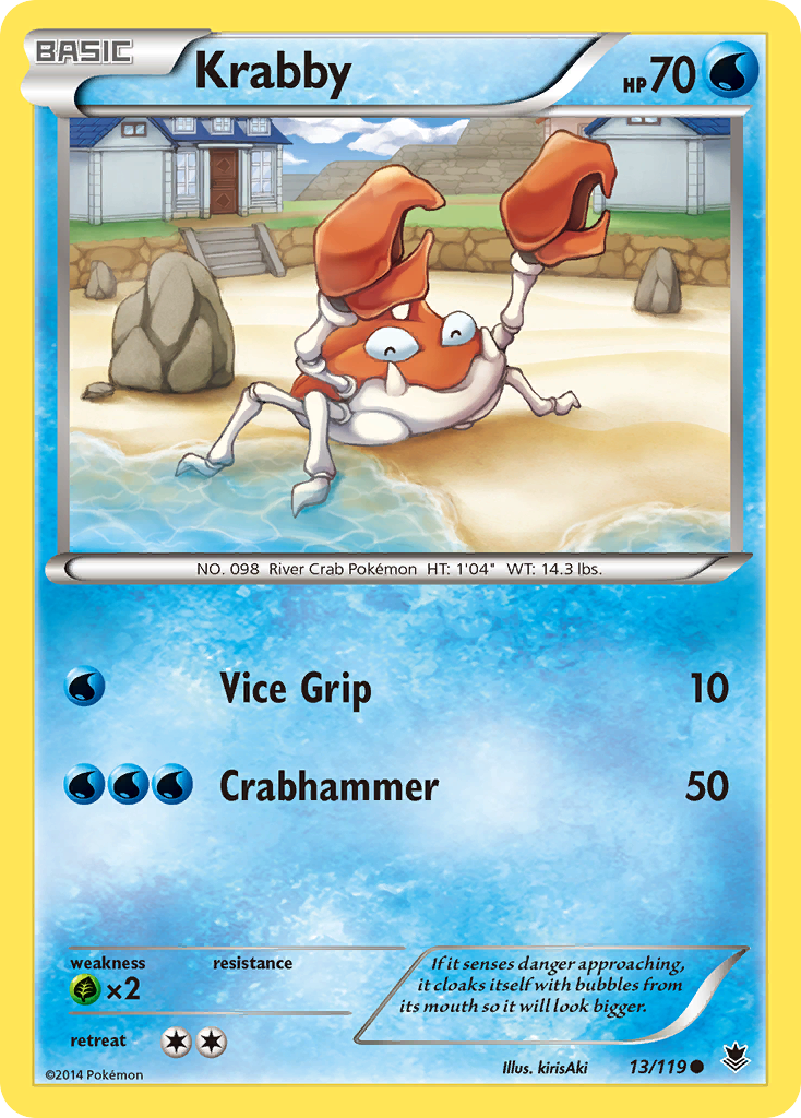 Krabby (13/119) [XY: Phantom Forces] | Game Master's Emporium (The New GME)