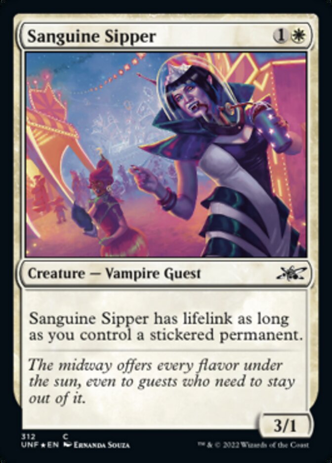 Sanguine Sipper (Galaxy Foil) [Unfinity] | Game Master's Emporium (The New GME)