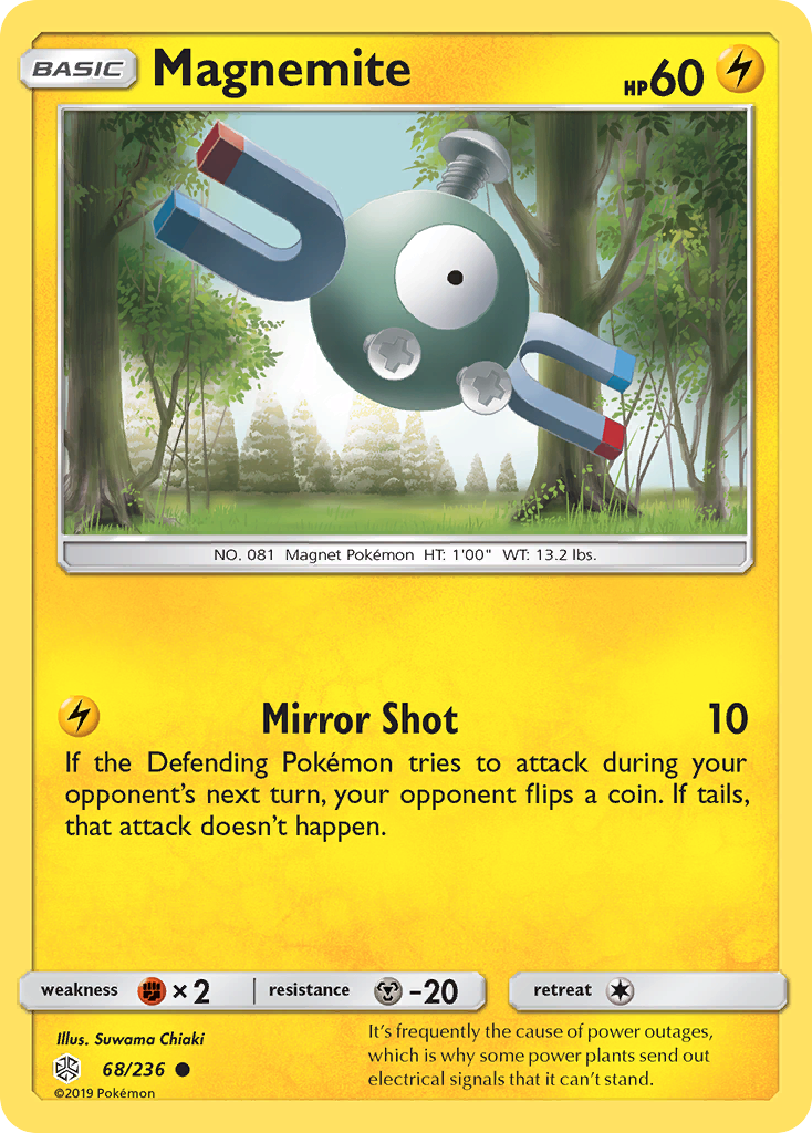 Magnemite (68/236) [Sun & Moon: Cosmic Eclipse] | Game Master's Emporium (The New GME)